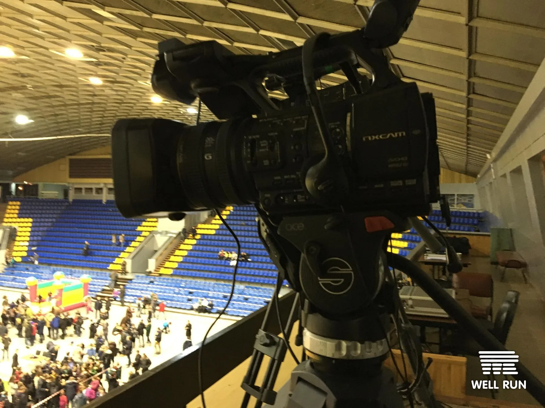 FIBA-standard basketball broadcast to national TV — production still 3