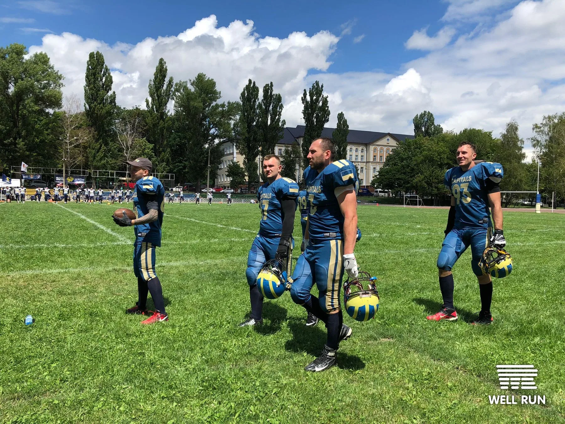 National TV broadcast of American football, — production still 7